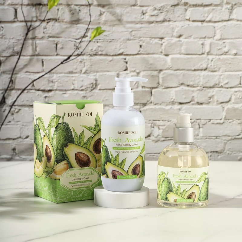 Liquid Hand Soap - Avocado Scent in Elegant Gift Box | 260ml / 8.7 fl. oz