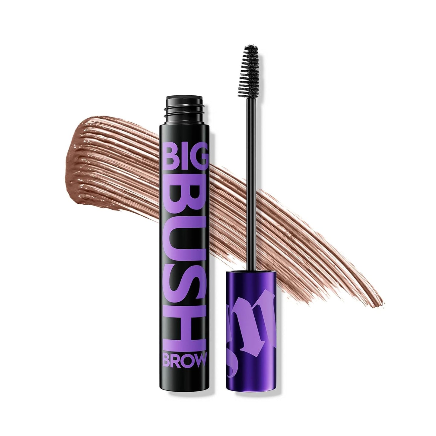 Urban Decay Big Bush Volumizing Tinted Eyebrow Gel, Waterproof, Smudge-Resistant, Flake-Resistant, Buildable Brow Gel Fibers, Long-lasting, Up to 24 HR Hold, Nourishing Castor Oil, Vegan - 0.19 fl oz