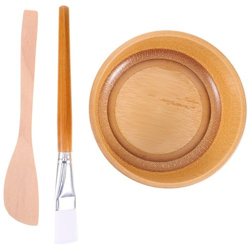 FOMIYES 2 sets Facial Mask Mixing Bowl and Brush Kit Practical Clay Mask Tool for Skincare Includes Applicator Brush and Mixing Bowl for Home Beauty Treatments