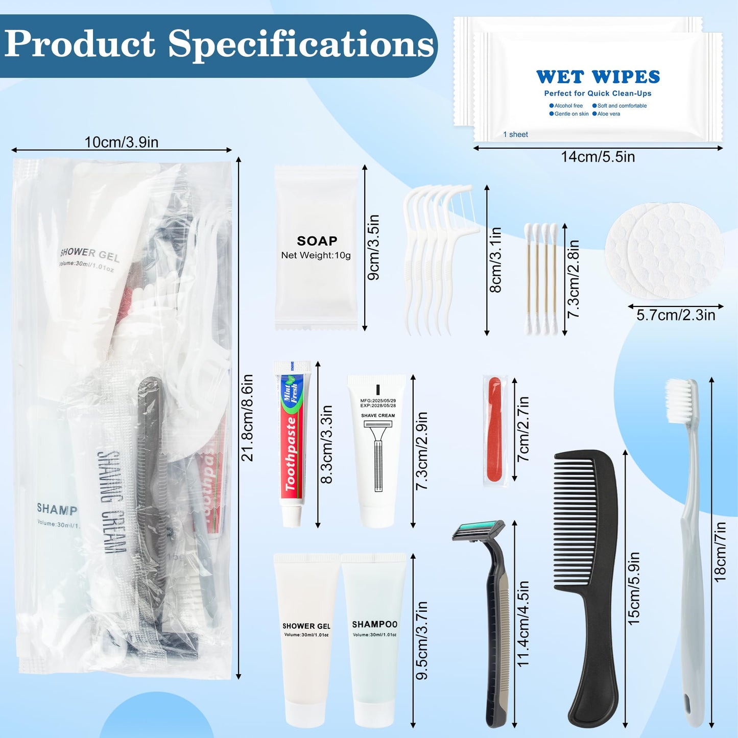 Lomgwumy Hygiene Kit, Convenience Kits in Bulk (10-PACK)