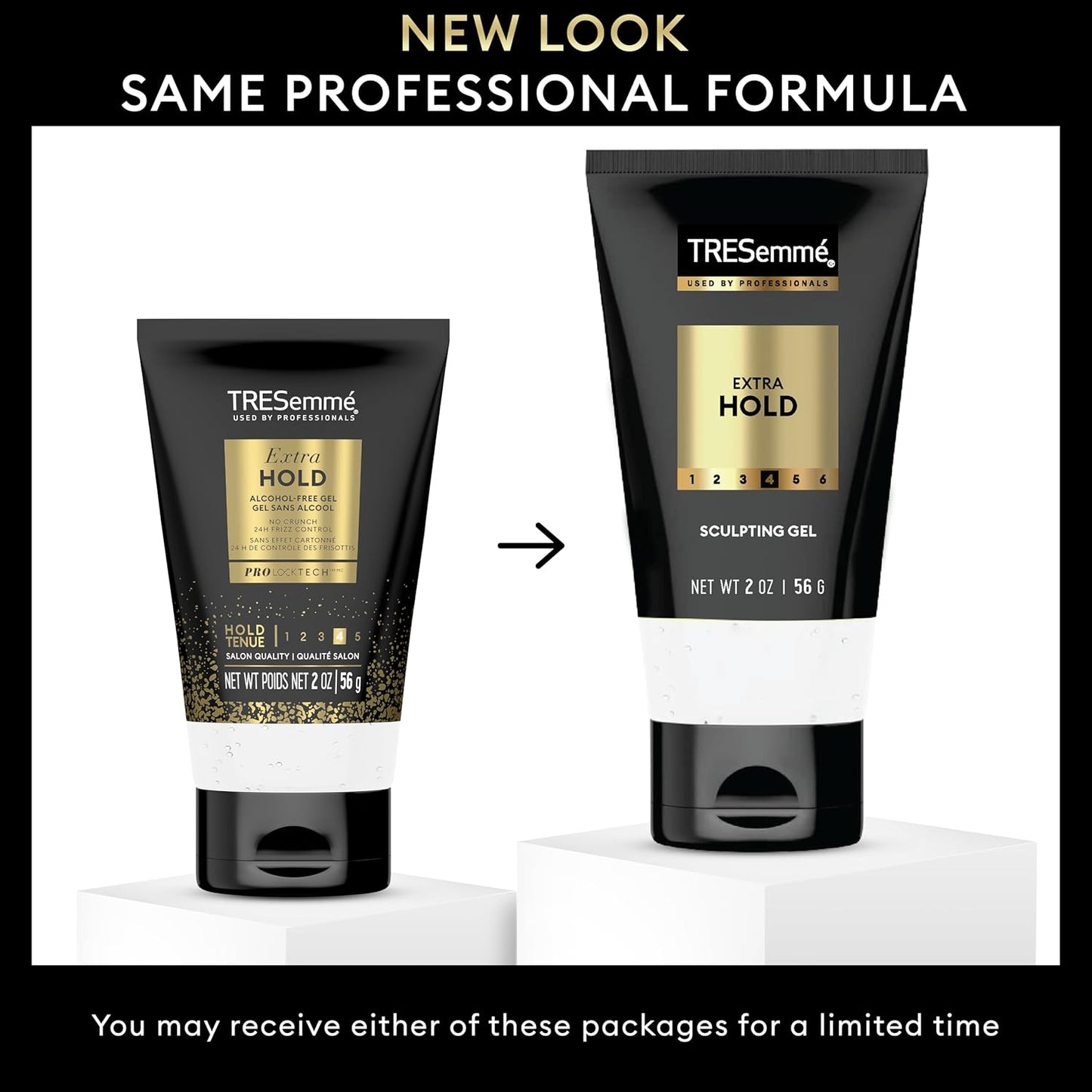 TRESemmé Hair Gel, Sculpting, Extra Hold, 3-Pack + Keratin Repair Instant Recovery Mask – Frizz Control, Professional Quality Styling Products, Alcohol-Free