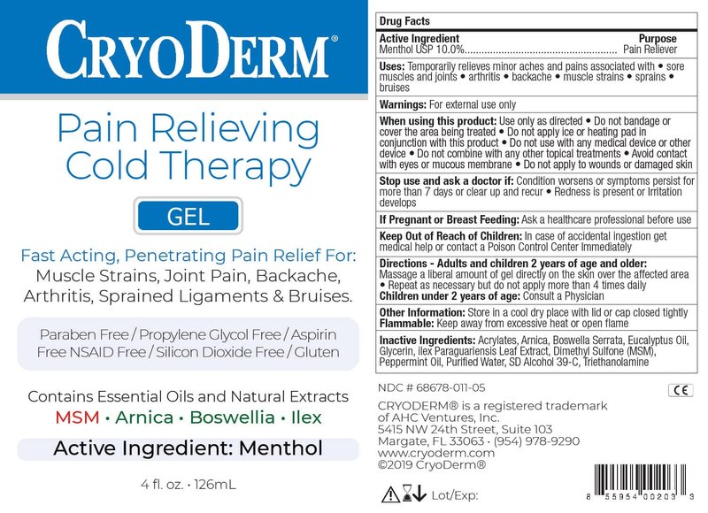 CryoDerm 4 oz Cold Therapy Gel