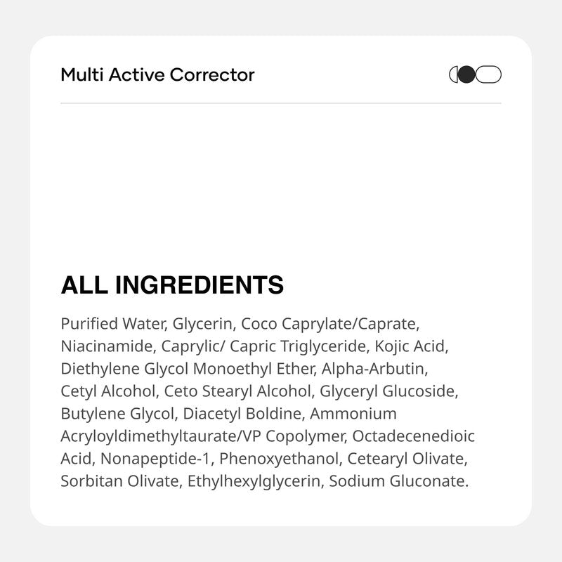 Cureskin Multi-Active Corrector Kojic Acid Face Cream | Kojic Acid, Alpha Arbutin & Niacinamide | For Uneven Skin Tone, Dullness & Visible Spots, 0.53 Ounce (Pack of 1)