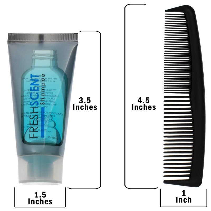 Moda West 24 Kits - Bulk Case of Wholesale Deluxe Toiletries Bathroom Essentials Men, Women, Travel, Charity, Homeless Shelters - 9 Piece Kit, Travel-Ready, Donation Ready, Essential Hygiene Products