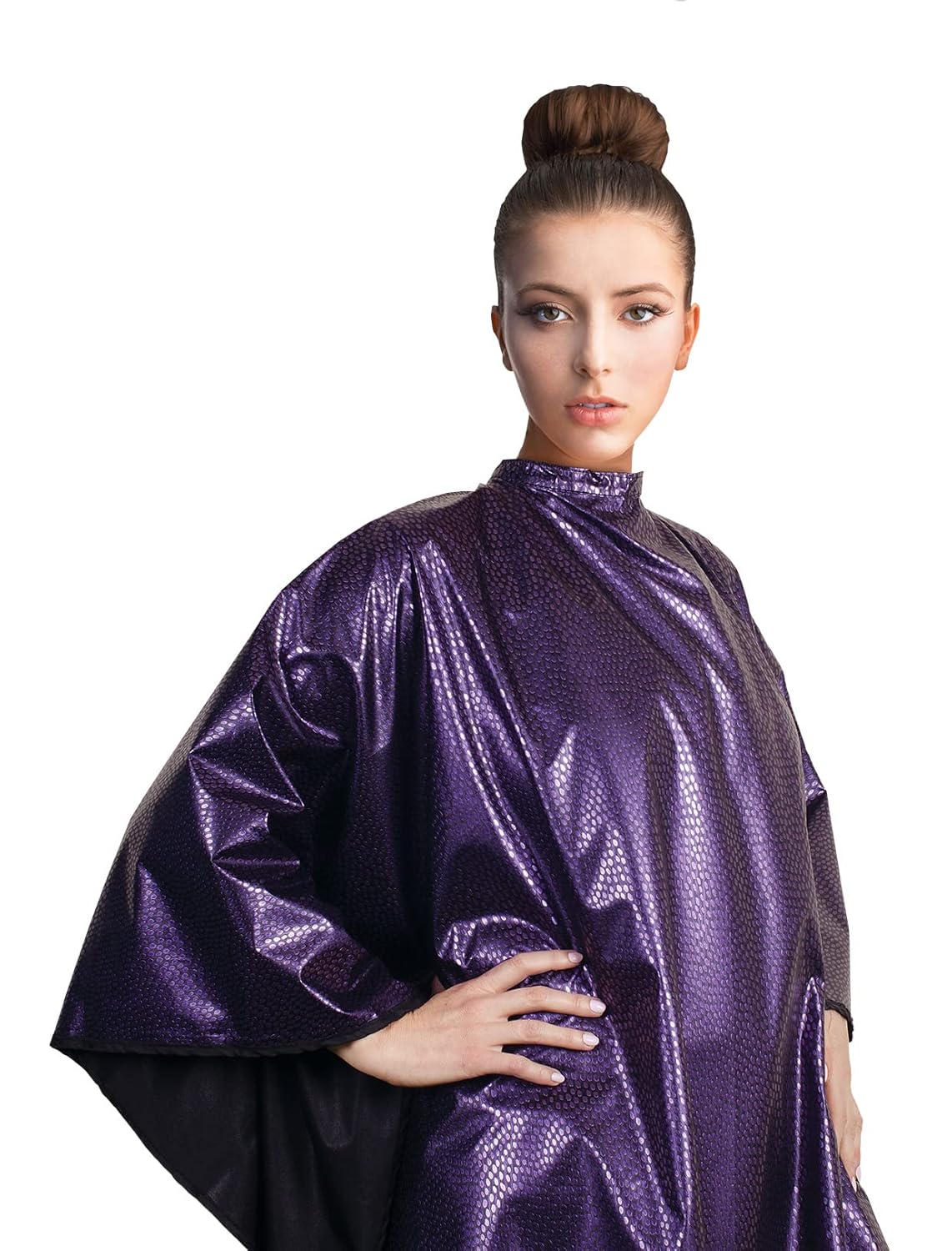 Cricket Encore Waterproof Salon Cape - Bleach-Proof, Adjustable, Extra-Large, White Gold