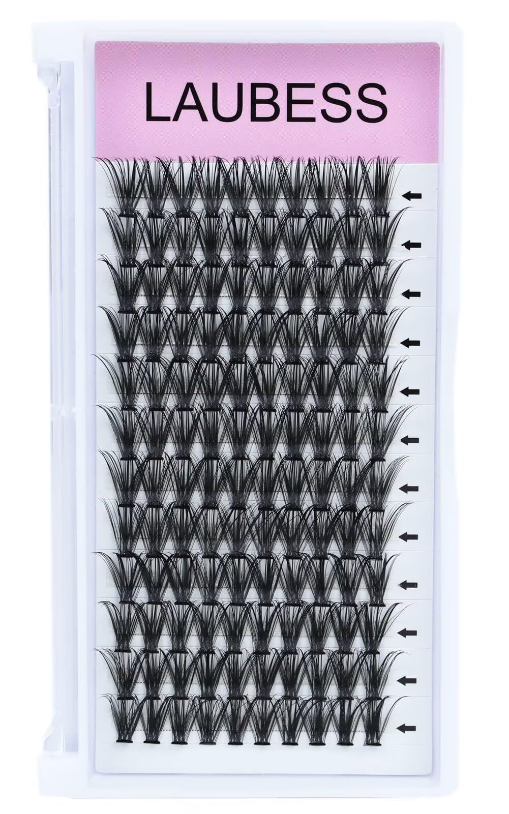 DIY Eyelash Extension 40D Clusters Lashes D Curl Individual Lashes Clusters Extensions Natural Look 3D Effect Black Individual False Eyelashes 10D-40D Supplies 120pcs (40D-0.07D, 13mm)