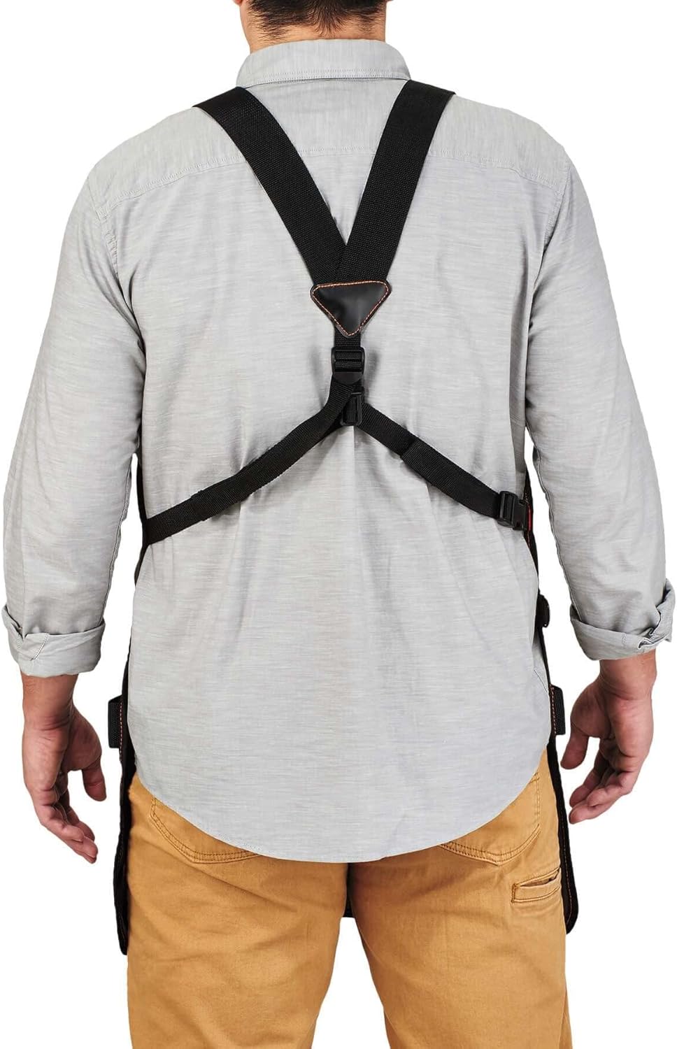 Ergodyne Full Length Tool Work Apron - 13 Pocket Gray Utility Apron for Professionals