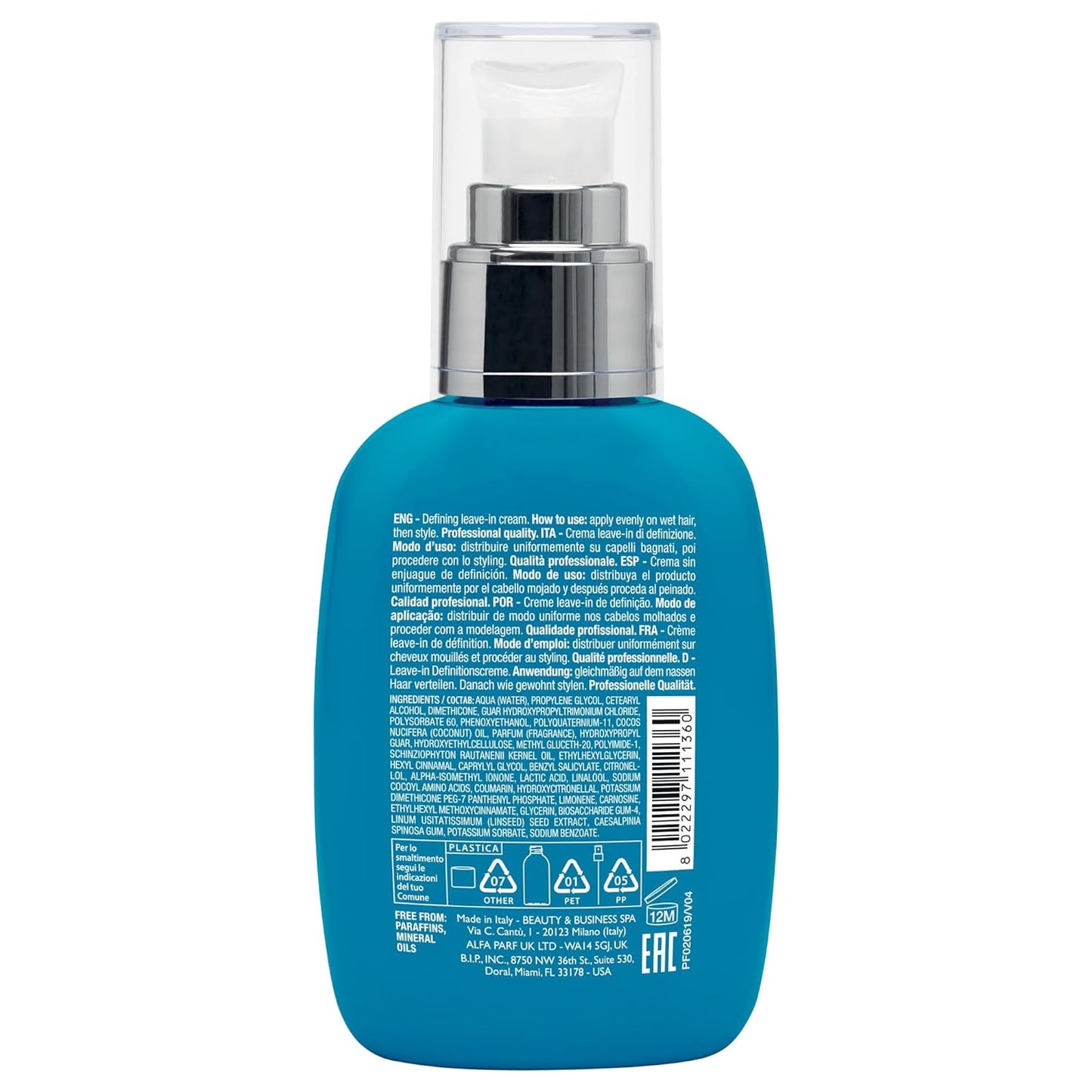 Alfaparf Milano Semi Di Lino Curl Defining Cream - Hair Styling Curl Activator - Replenishes Hair Hydration with Flaxseed Oil & Vitamin E - Lightweight, Vegan Hair Care (4.23 oz)