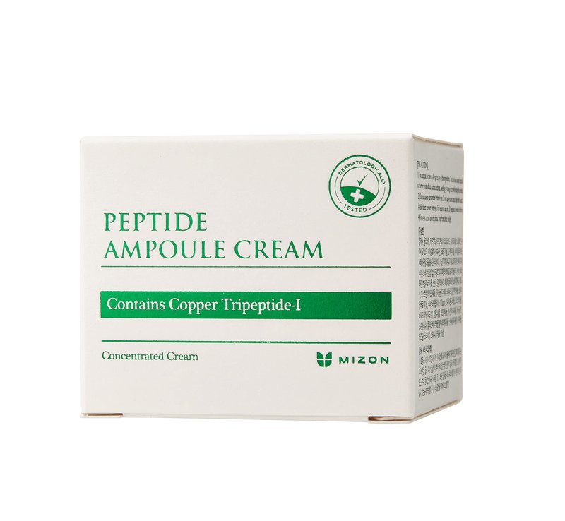 MIZON Peptide Ampoule Face Cream with Adenosine Lavander Oil Fine Line Treatment Moisturizing Elastin Boost Korean Skincare (1.69 fl oz)