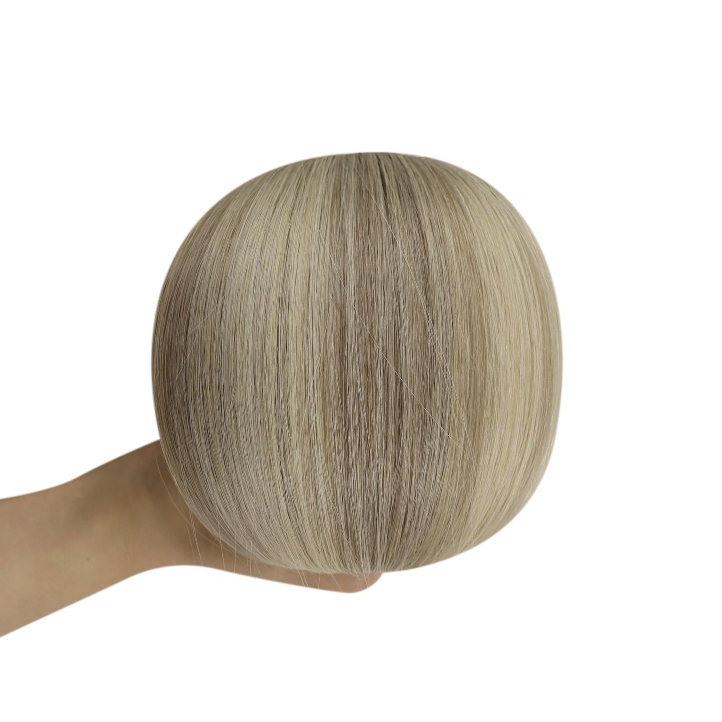 Full Shine Insert Tape in Hair Extensions Color 4/7/80 Medium Brown and Blonde Seamless Virgin Human Hair Tape in Extensions 20Inch Soft Straight Human Hair Extensions Tape in 25Gram 10Pcs for Wedding