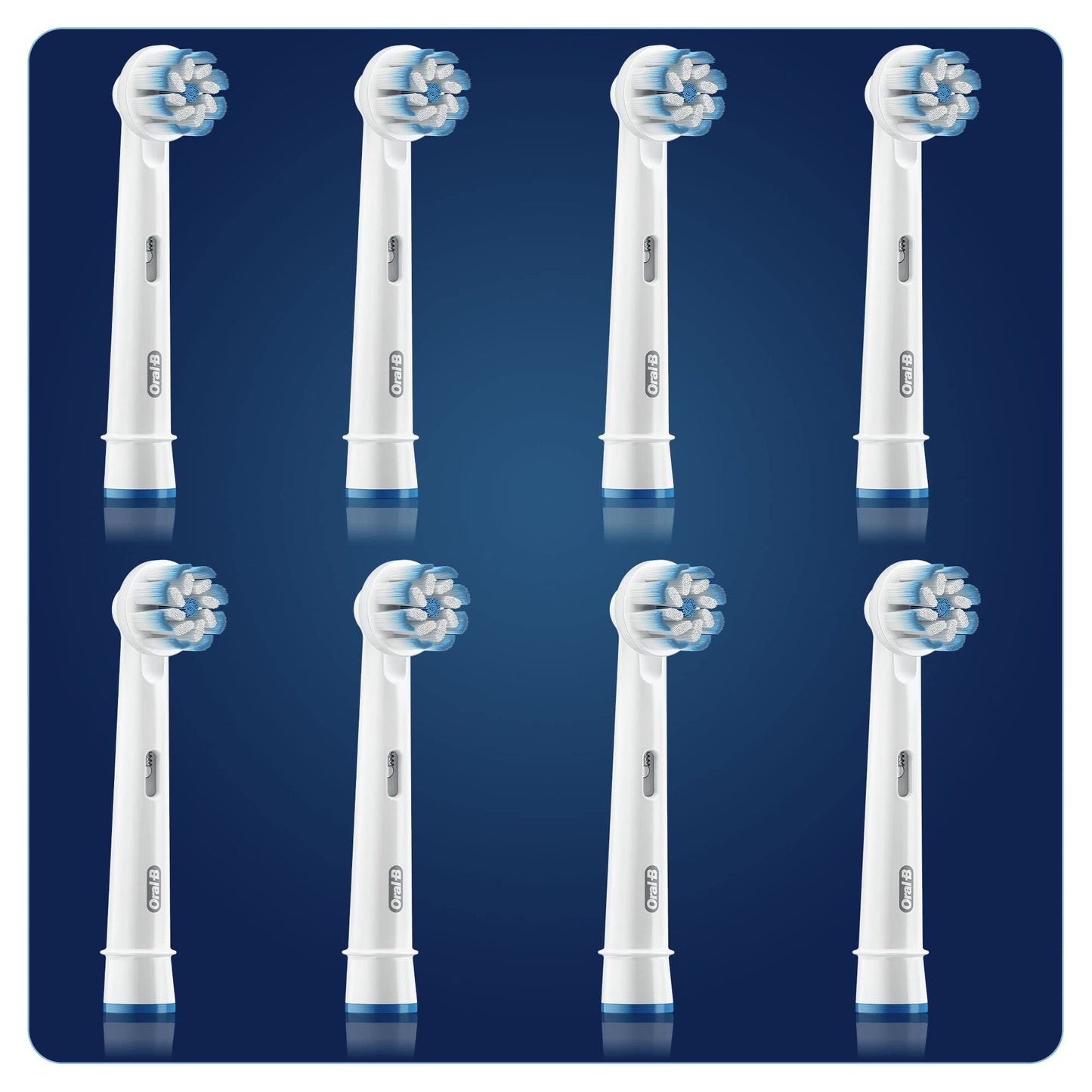 Oral-B Sensitive Clean Replacement Brush Heads x 8 Original Refill for Electric Toothbrush, White, 200 gram