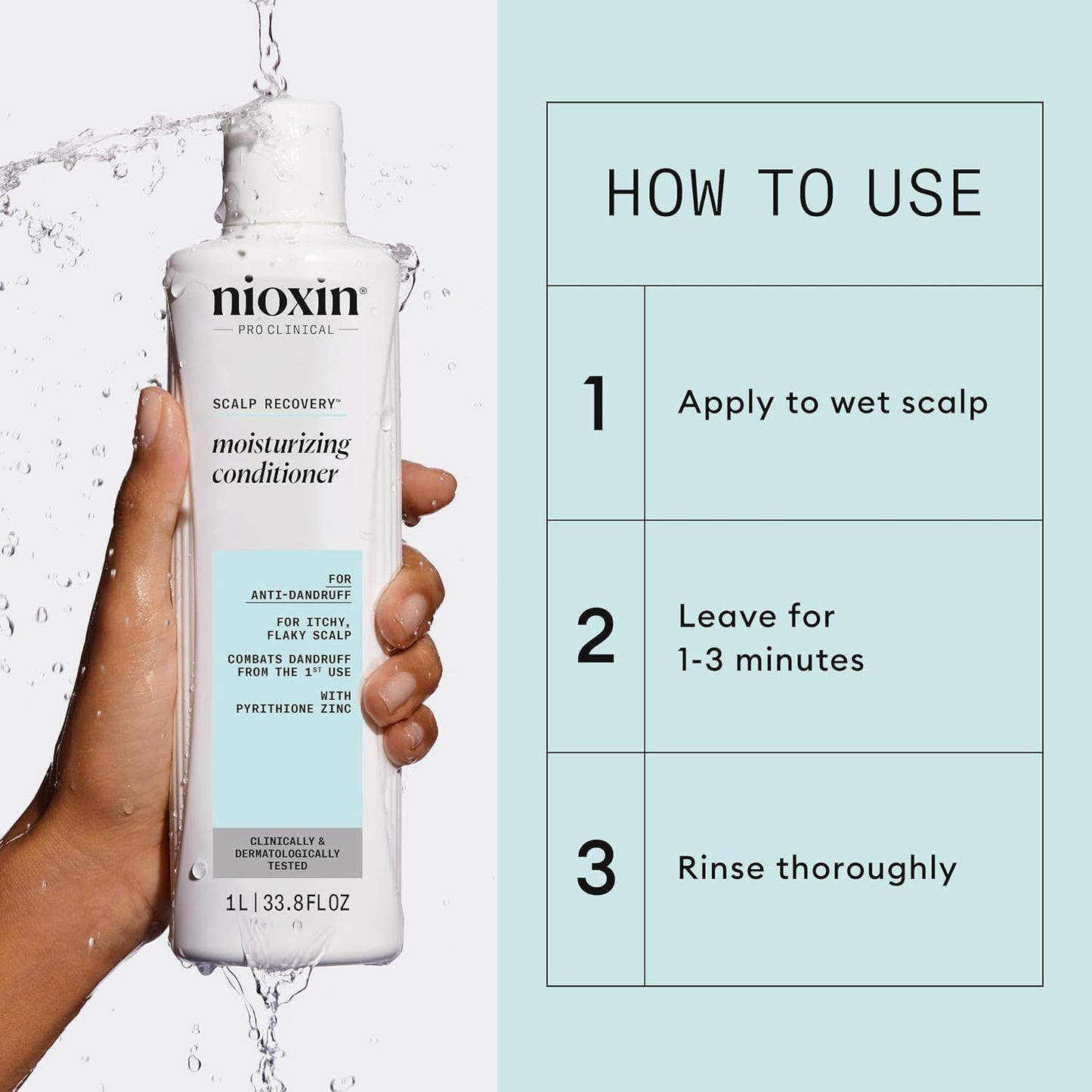 Nioxin Scalp Recovery Moisturizing Conditioner | For Itchy, Flaky Scalp | Anti-Dandruff | Formulated with Pyrithione Zinc & Strengthening Amino Acids