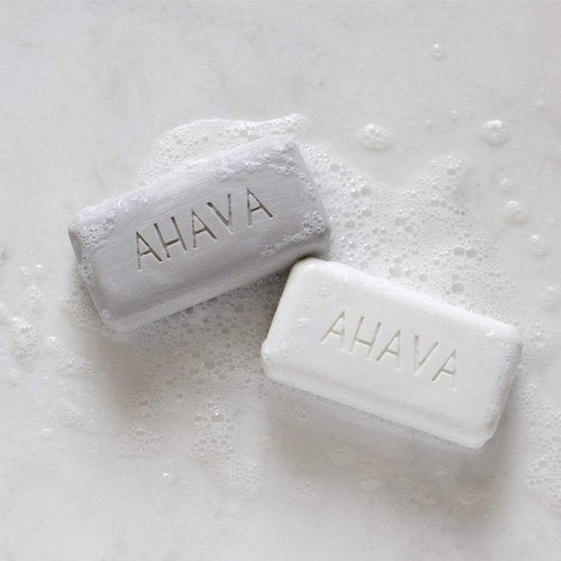 AHAVA Moisturizing Dead Sea Salt Soap, Duo Set - Face & Body Cleansing Bar to Moisture Skin, Enriched with Exclusive Blend of Dead Sea Osmoter & Dead Sea Salt, 6.8 Oz, Product Appearance May Vary