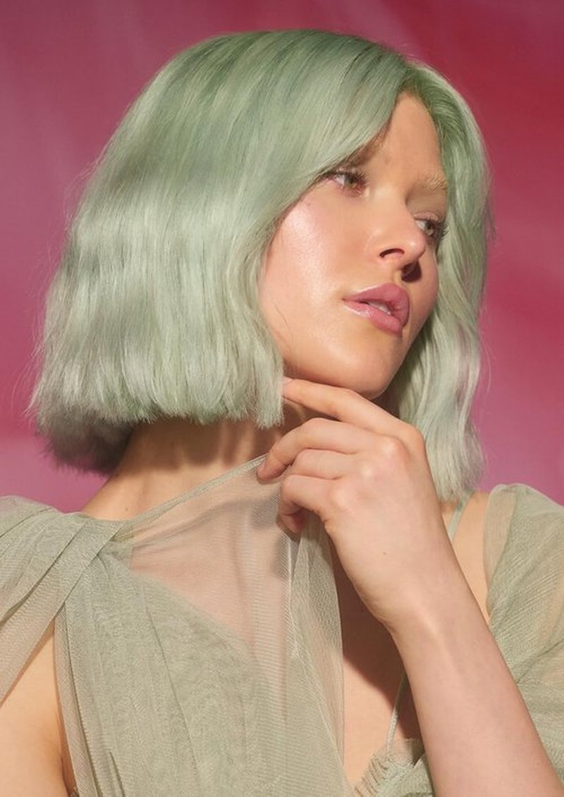 ARCTIC FOX Vegan and Cruelty-Free Semi-Permanent Hair Color Dye (8 Fl Oz, PISTACHIO MACARON)