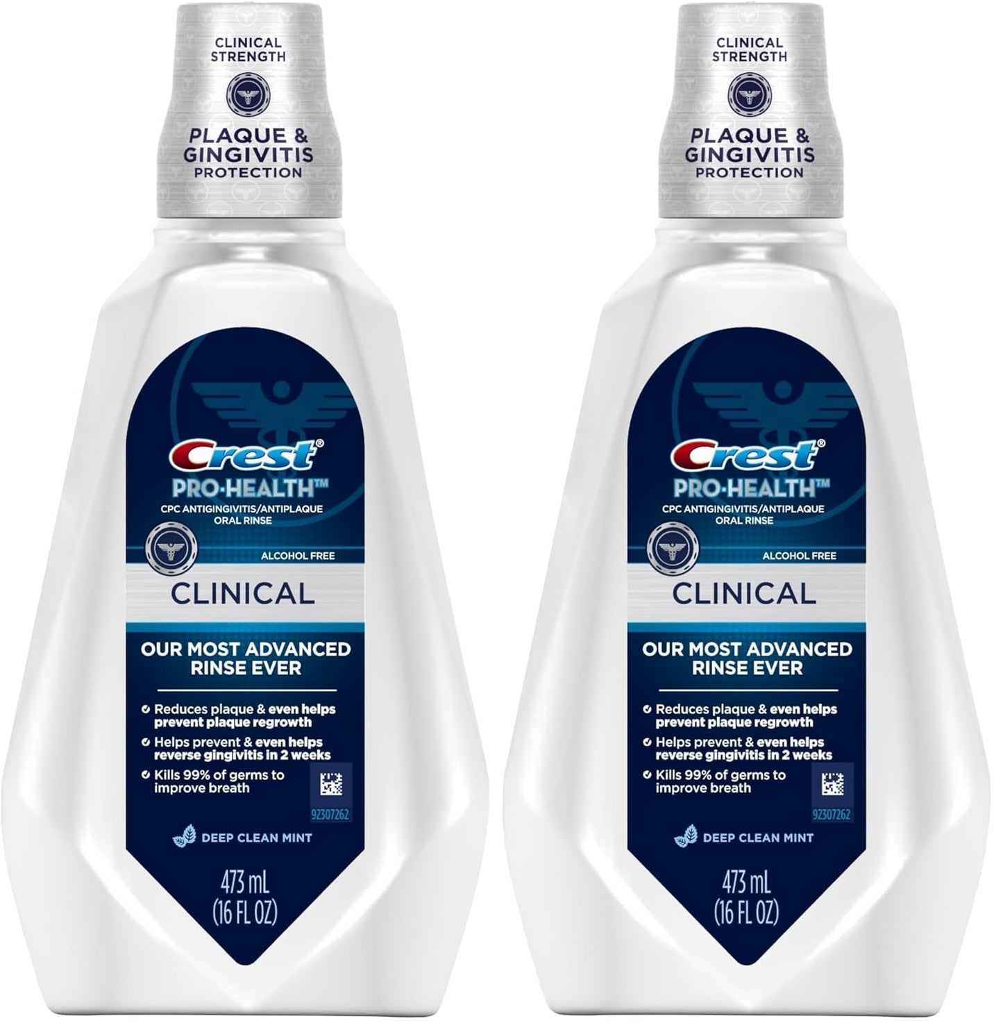 Crest Pro-Health Clinical Deep Clean Mint Oral Rinse 32 oz (Pack of 2)