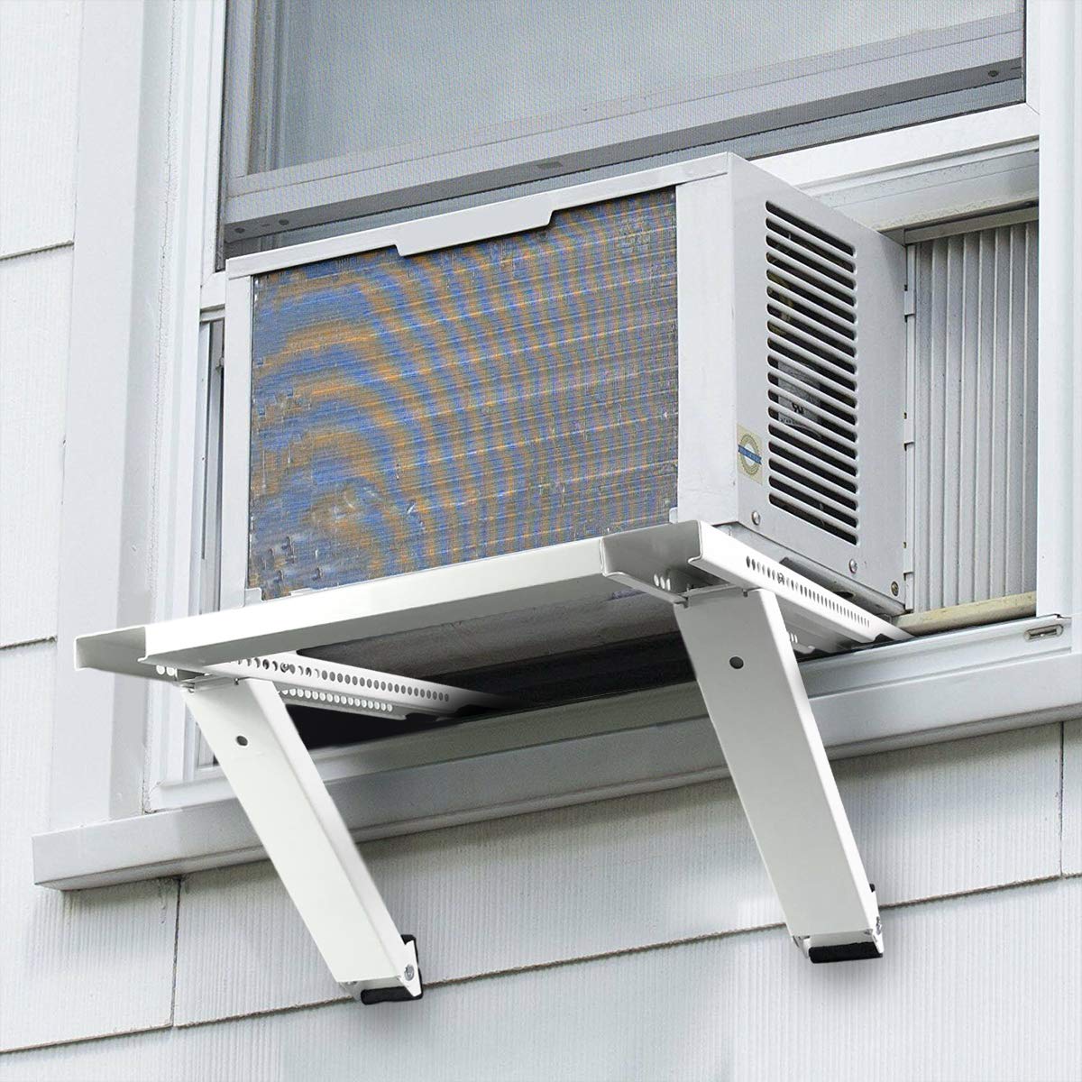 Qualward Air Conditioner Support Bracket, AC Bracket for Window No Drilling Heavy Duty, Up to 200 lbs