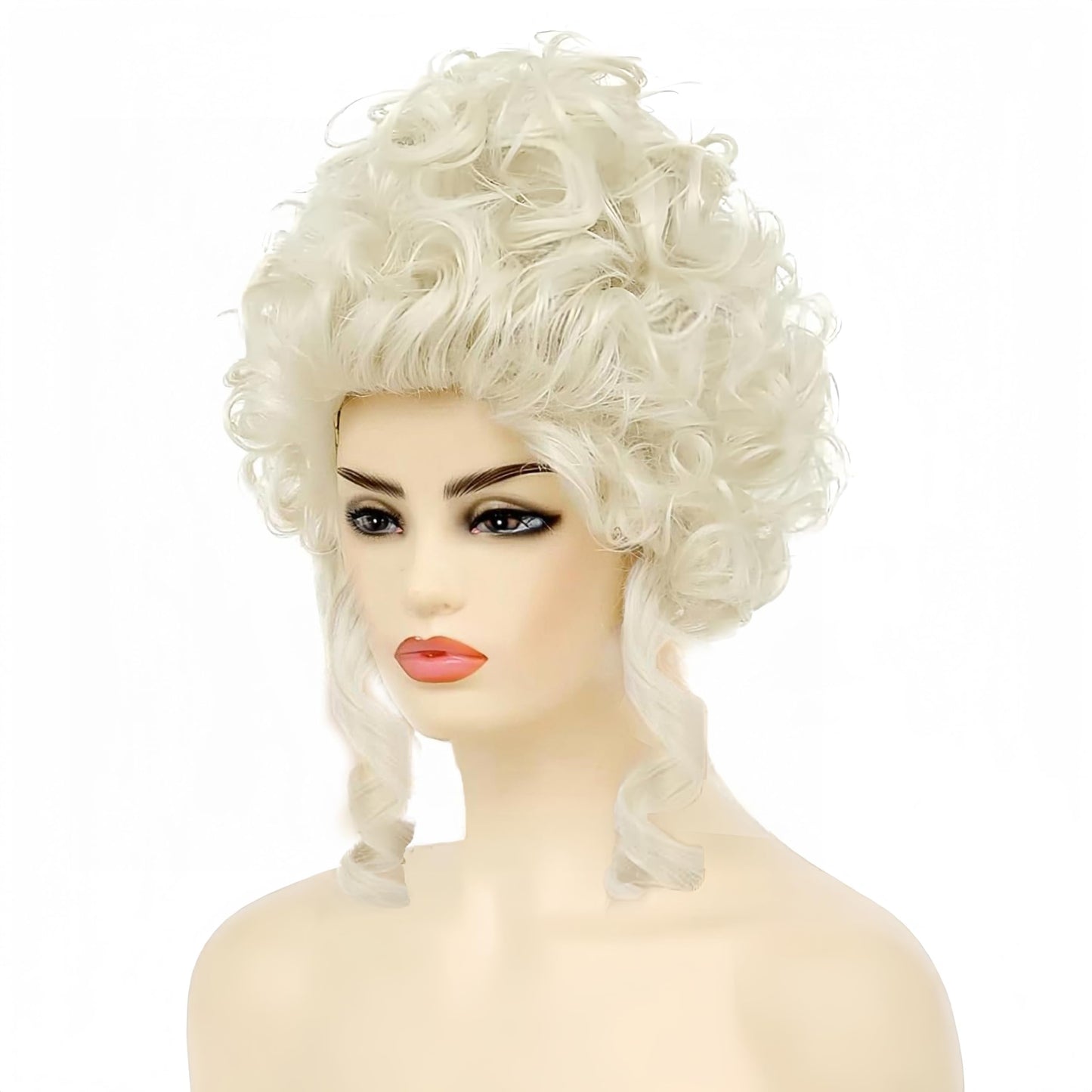 Sabosi Blonde Marie Antoinette Wigs Victorian Wig,Short Vintage Beehive Hair Rococo Costume Cosplay 18th Century Wig,Queen Court Heat Resistant Women Halloween Party Wig