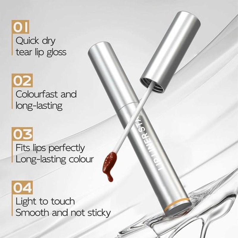 HUSCAN Veldoro Lip Stain, Veldoro Peelix Peel Off Lip Liner, Peelix Peel Off Lip Liner Stain, Veldoro Peel off Lip Stains for Women (#02+#03)