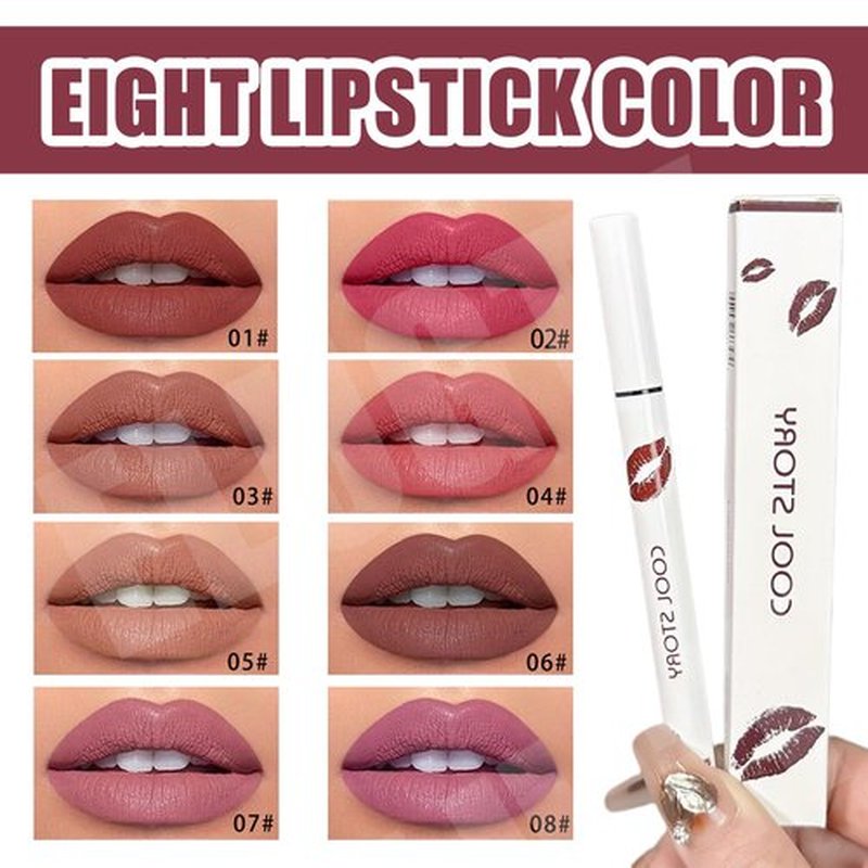 Elugty Cool Story Lip Liner Stain,New Formula Cool Story Lip Liner,Submarine Liquid Lip Liner,Cool Story Lip Liner Liquid,2-in-1 Waterproof Longwear Liquid Lip Liner,Long Lasting Lip Liner (03, 3pcs)