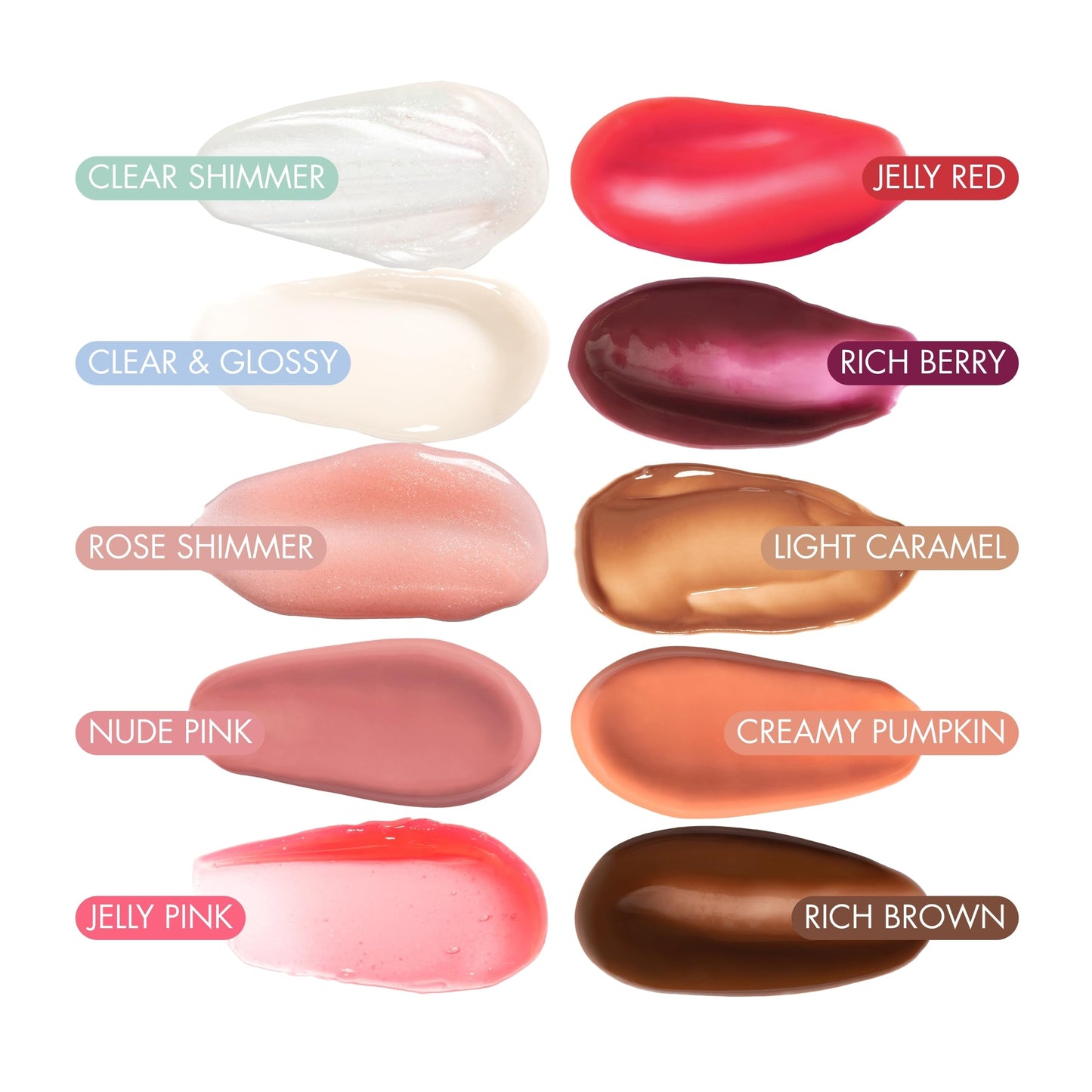 ESW Beauty Rose Sugar Smoothie Shimmer Lip Treatment – Soft Rose & Sweet Sugar with Shea Butter & Vitamin E for Luminous Shine & Daily Protection