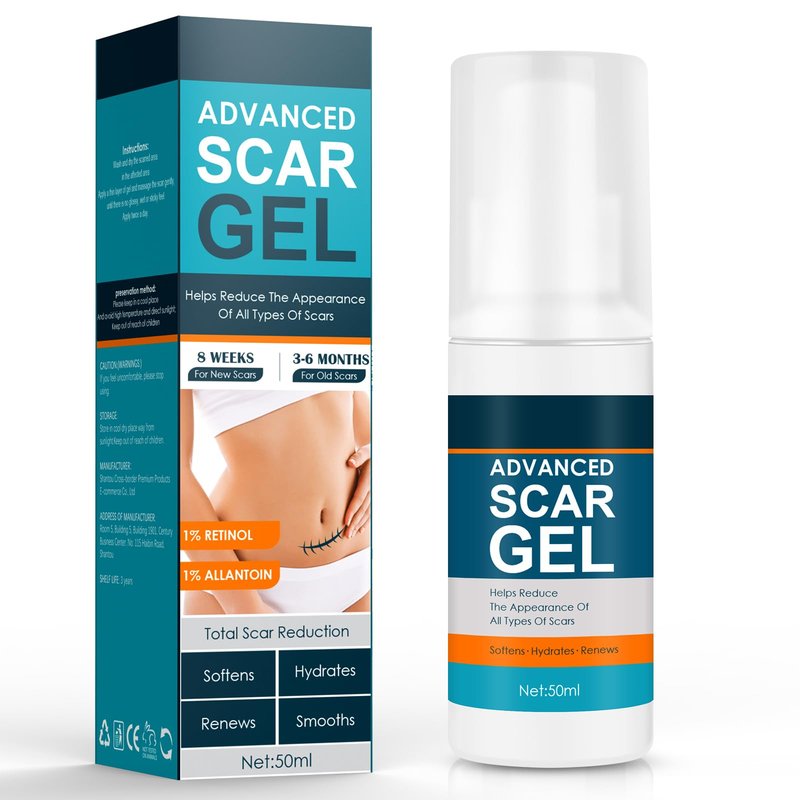 Silicone Scar Cream Scar Gel, Advanced Scar Treatment Keloid Bump Removal for Surgical Scars