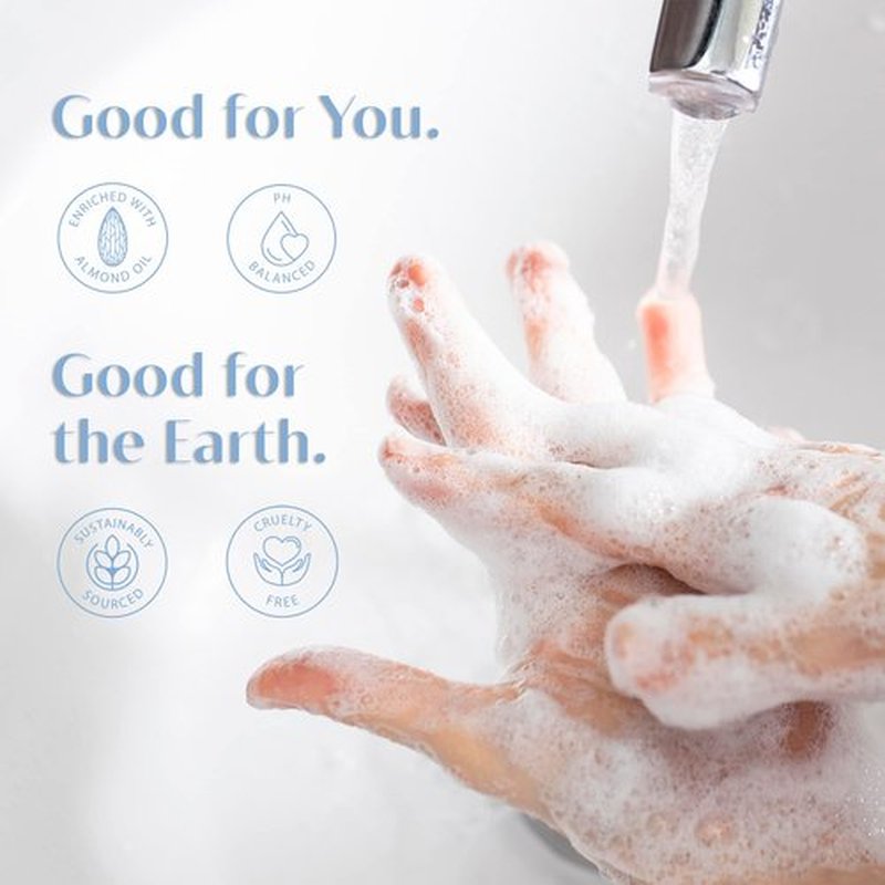 Provence Sante Natural Liquid Soap - Moisturizing Almond Oil Hand Soap with Fresh Linden Blossom Scent - Elegant Pump Dispenser for Kitchen & Bath (16.9 oz)