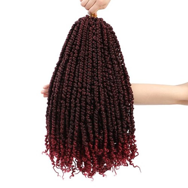 Karida Passion Twist Hair 20 Inch, 7 Packs Pre Twisted Passion Twist Crochet Hair For Black Women, Crochet Passion Twist Curly Crochet Hair Pre Looped (20 Inch, TBug#)