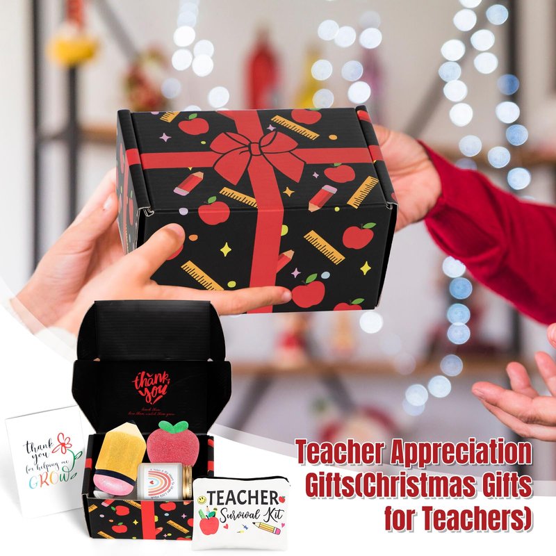 Teacher Appreciation Gifts, Gifts for Teachers, Teacher Spa Bath Bombs Gifts for Women, Best Teacher Gifts, Personalized Unique Teacher Spa Gift Baskets Box, Teacher Mothers Day Gifts