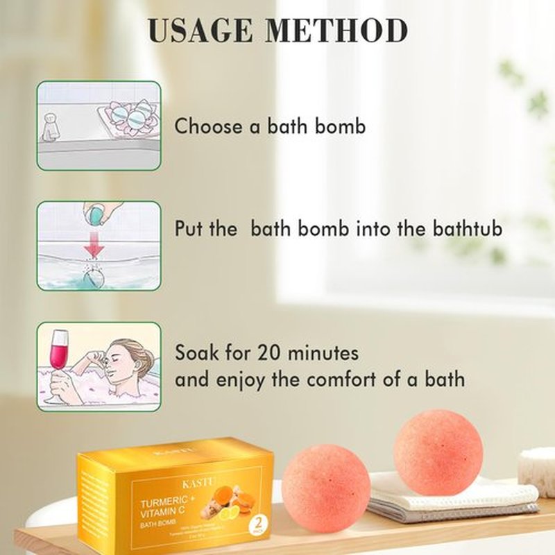 Bath Bombs Salt Balls,Turmeric Lemon Vitamin C Lemon Extract Essential Oils,Moisturizing Dry Skin,Fizzy Spa,Relaxation,Bubble Bath Bomb Gifts for Men Women