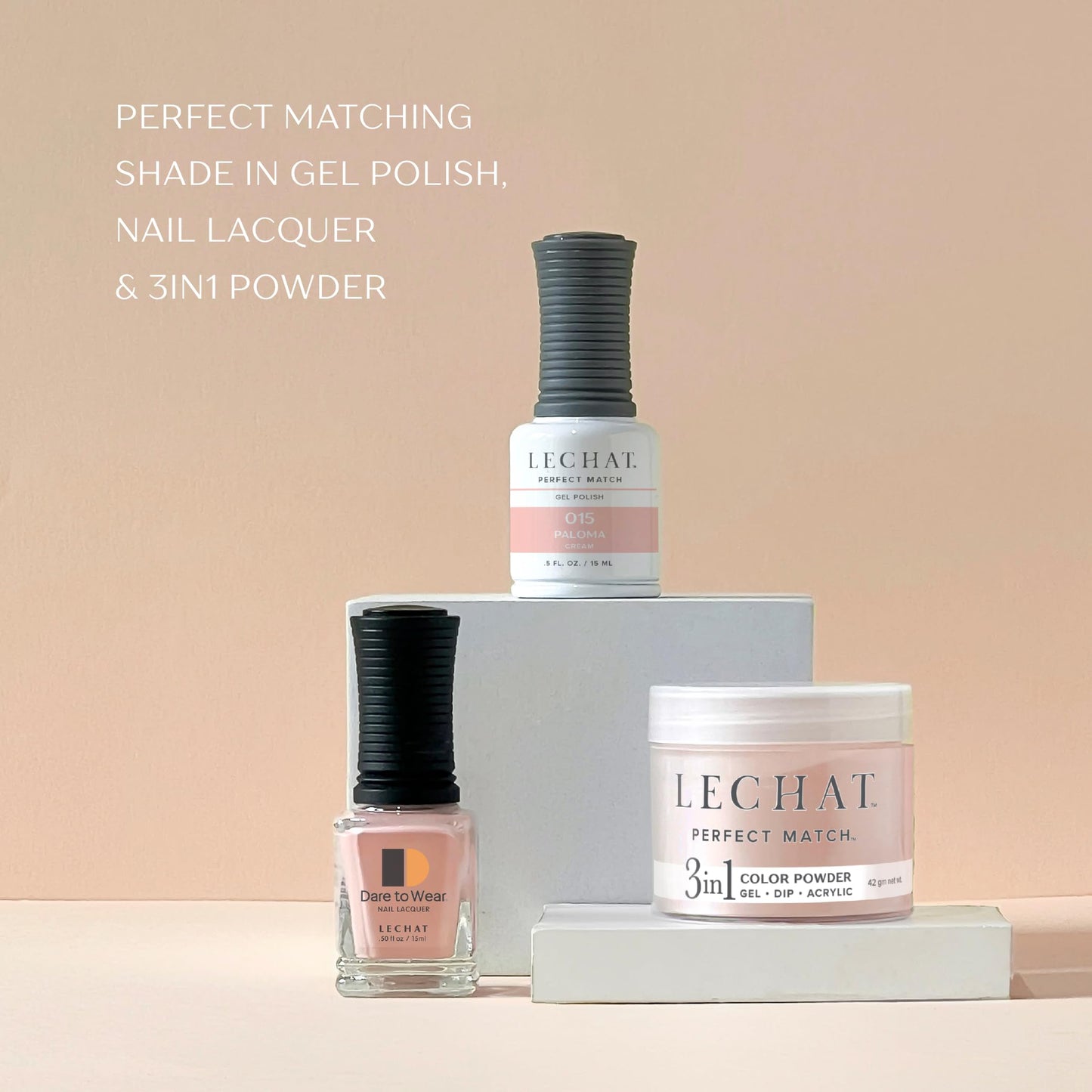 LECHAT Perfect Match Gel Polish, Champagne Dreams, 0.5 Fl Oz (PMS262)