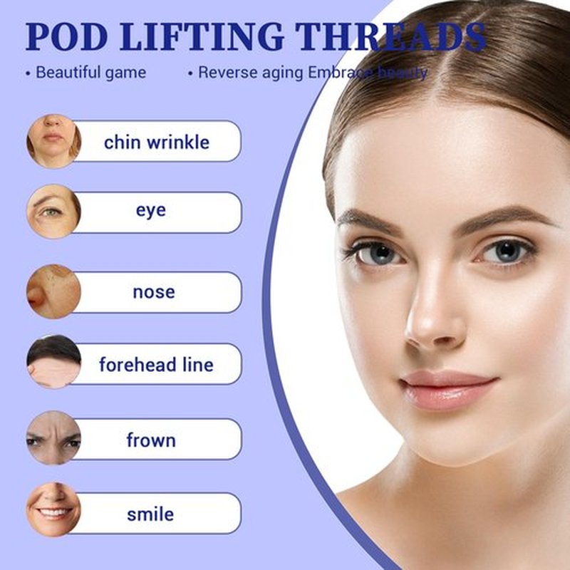 SOZOOM PDO Screw Threads, PDO Thread Lift Korea Pdo Threads Whole Body Lifting (100PCS-27G-50mm)