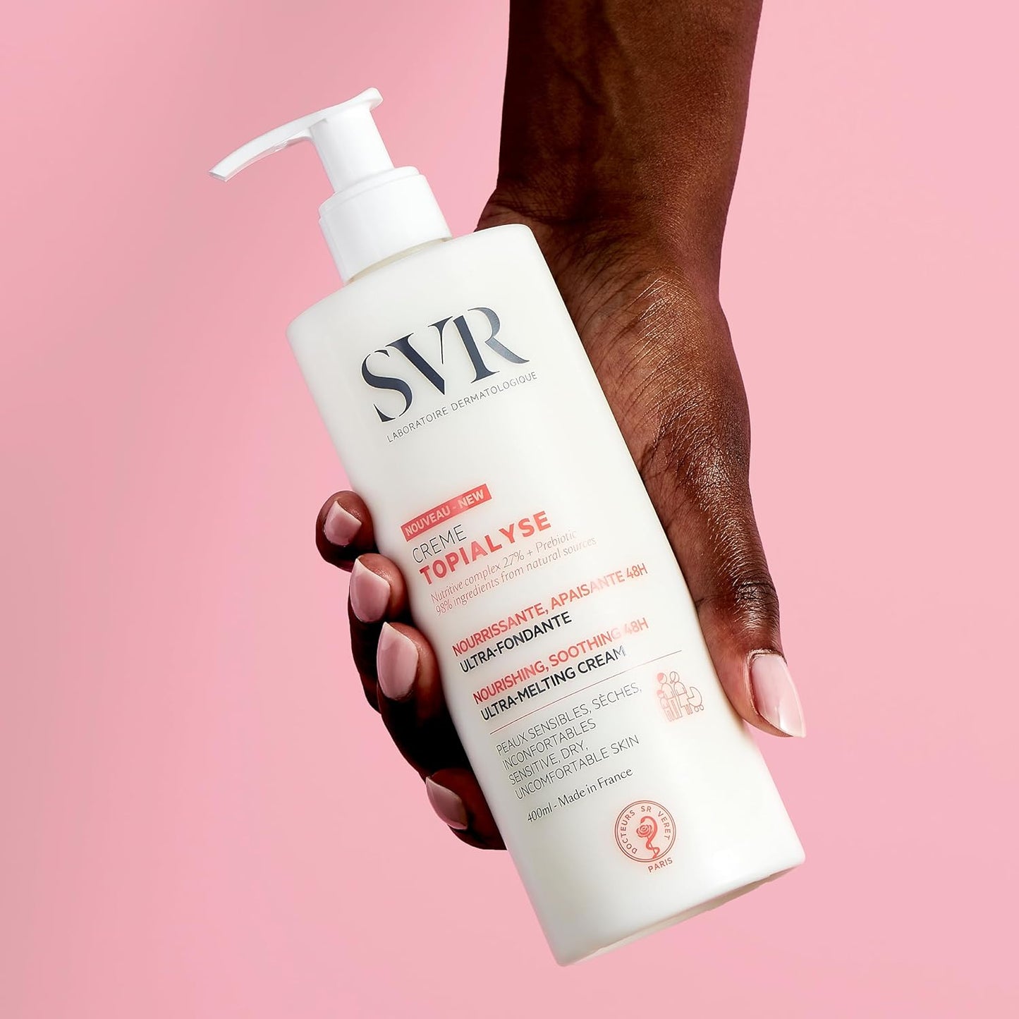 SVR Topialyse Cream - Nourishing & Soothing Face & Body Cream for Dry Sensitive Skin - Moisturizer for Babies (Except Premature), Kids and Adults - Intense Hydration with Shea Butter