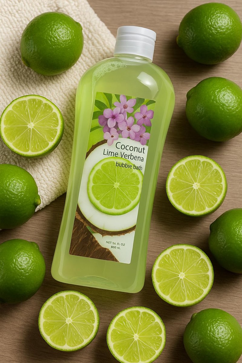 Bubble Bath, 32 Oz Large Bulk Bottle | Luxurious Bubble Bath for Adults | Relaxing & Moisturizing | Refreshing Coconut Lime I Spa Feel I Value Bottle