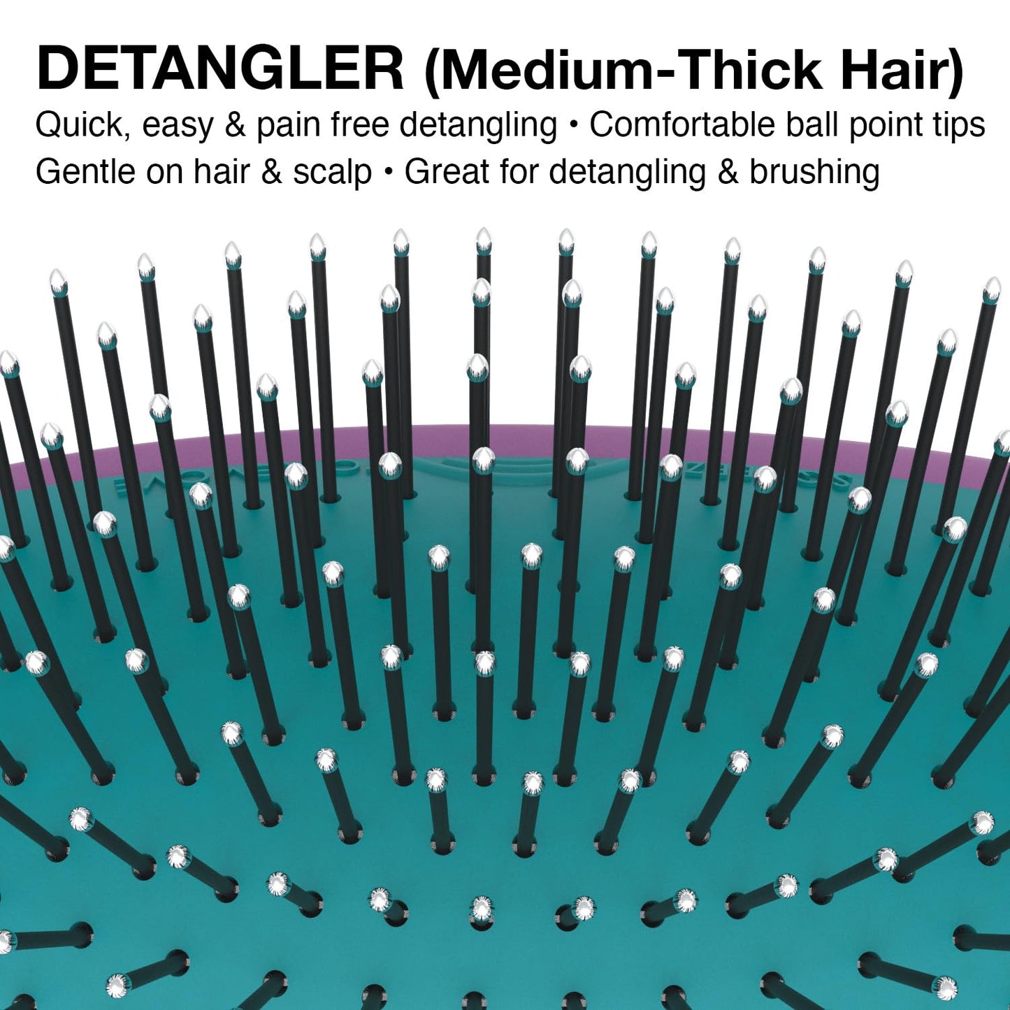 Olivia Garden OG Detangler Brush - Scalp-Massaging, Easy-Clean Design for All Hair Types