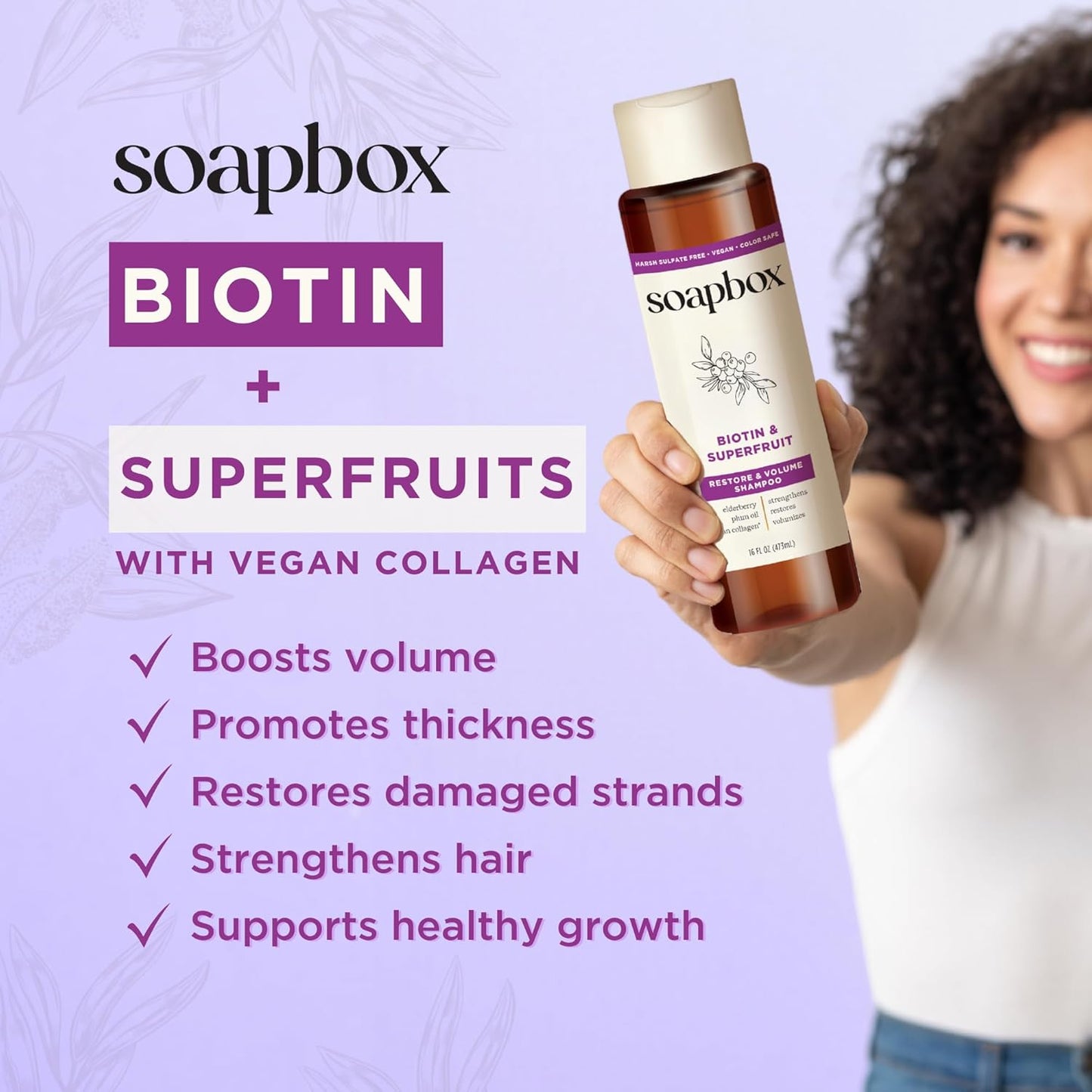 Soapbox Argan Oil with Shea Butter Conditioner, Volumizing, Vegan, Color Safe, Sulfate & Silicone Free Hair Conditioner, 16oz, Pack of 3