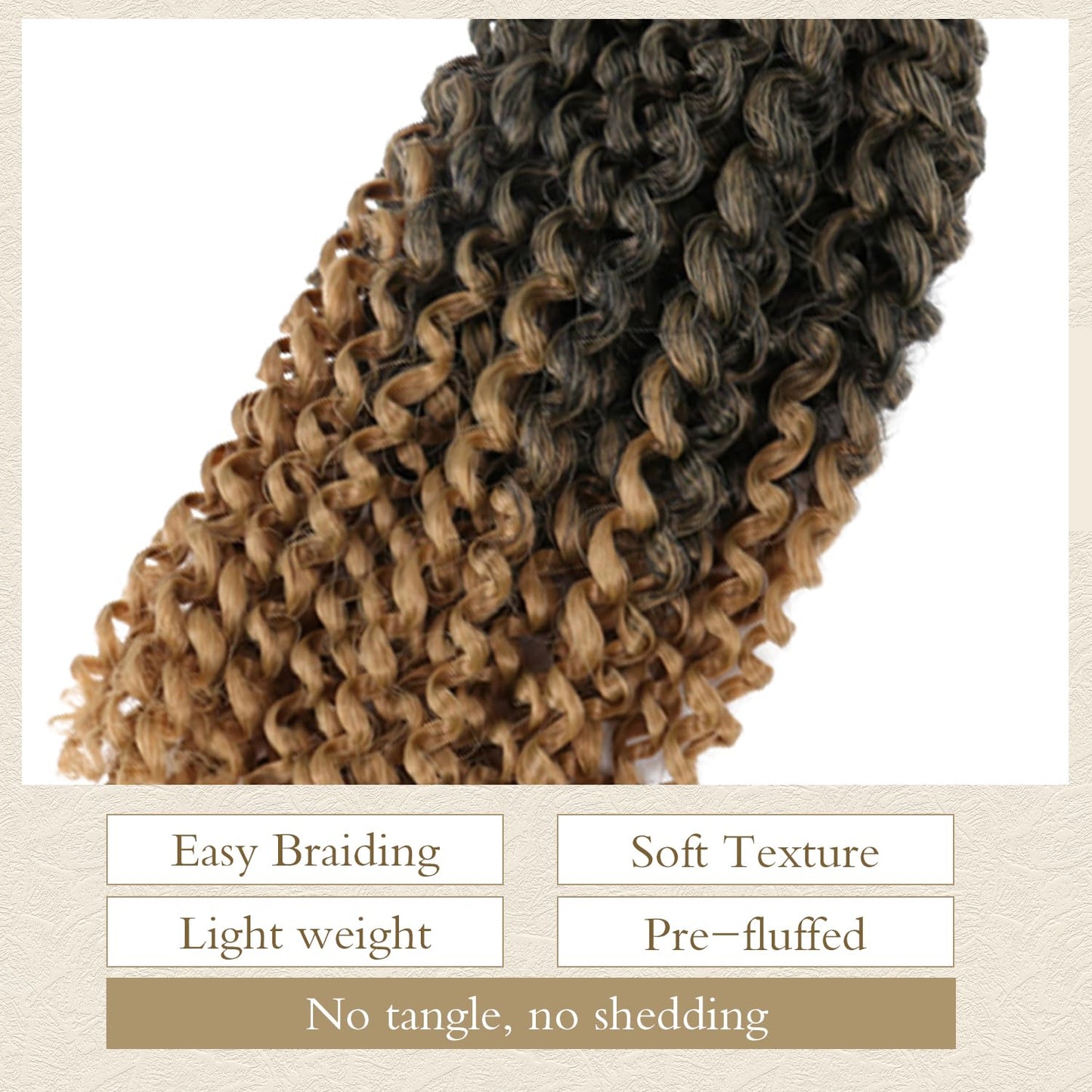 Short Passion Twist Crochet Hair Kinky Curly Braiding Hair for Black Women Crochet Braids with Curly Texture Hair Extensions (6 Packs, 12 Inch,T27)