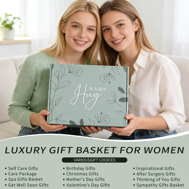 Get Well Gifts for Women Get Well Soon Gift Baskets for Women, Thinking of You Warm Spa Self Care Package After Surgery with Luxury Gift Baskets for Mom Wife Friend