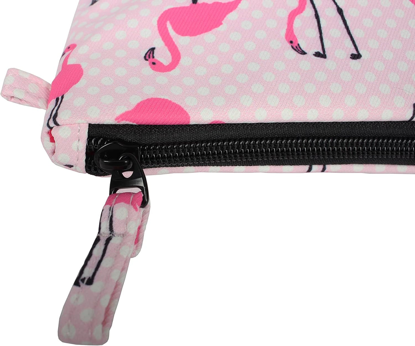 Betsey Johnson 8.5 Inch Zipper Cosmetic Pouch Small Toiletry Bag–Lightweight Durable Polyester Organizer with Inner Zipped Pocket Good For Makeup Accessories and Travel Needs (Covered Rose)
