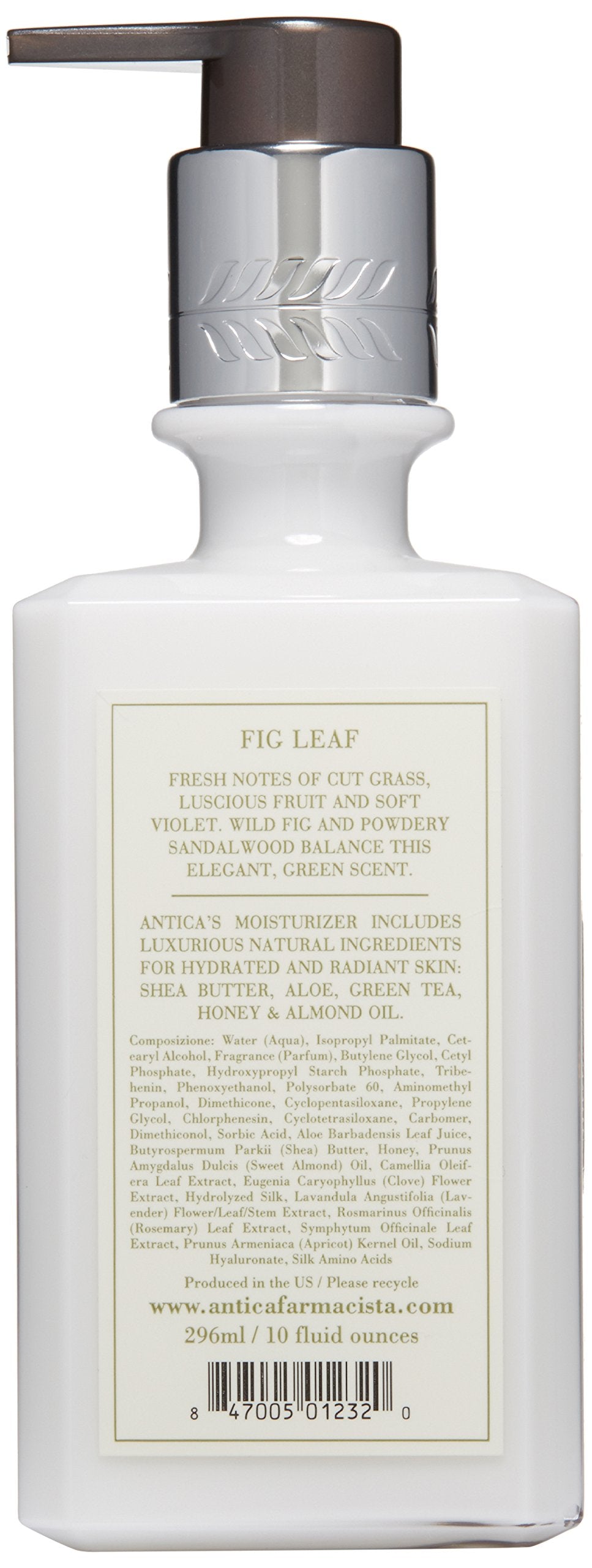 Antica Farmacista Body Moisturizer - Scented Moisturizing Lotion with Aloe Vera, Green Tea & Sweet Almond Oil - Gift for Any Occasion - Fig Leaf, 10 fl oz