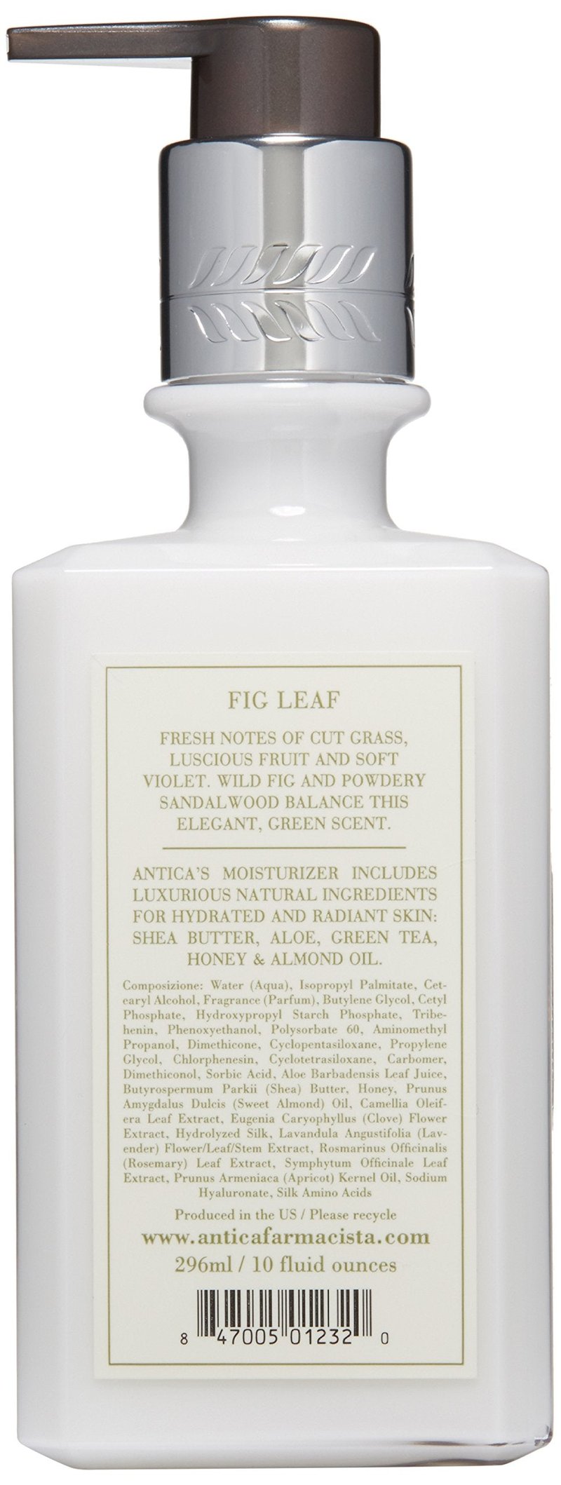 Antica Farmacista Body Moisturizer - Scented Moisturizing Lotion with Aloe Vera, Green Tea & Sweet Almond Oil - Gift for Any Occasion - Fig Leaf, 10 fl oz