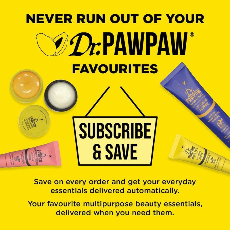 Dr. PawPaw Mini Perfect Pout Trio - Lip Balm Giftset - Nourishing and Hydrating Lip Balms for Women - Peach Pink, Shea Butter, and Rich Mocha - 3 pc