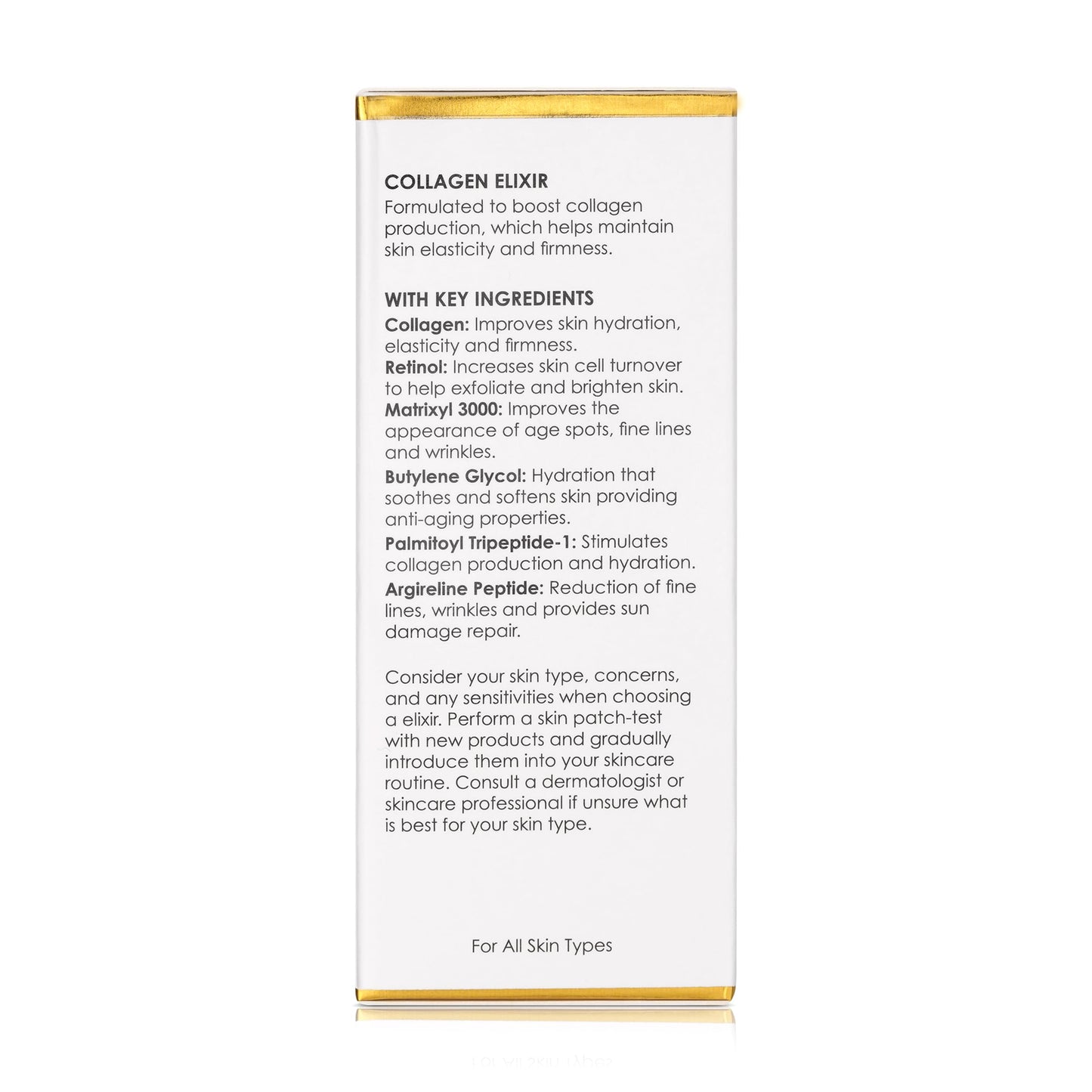 Shigeru Beauty Collagen Elixir with Vitamin C, Hyaluronic Acid, Retinol, Anti-Aging Serum, Brightening, Hydrating, Face, Lightweight