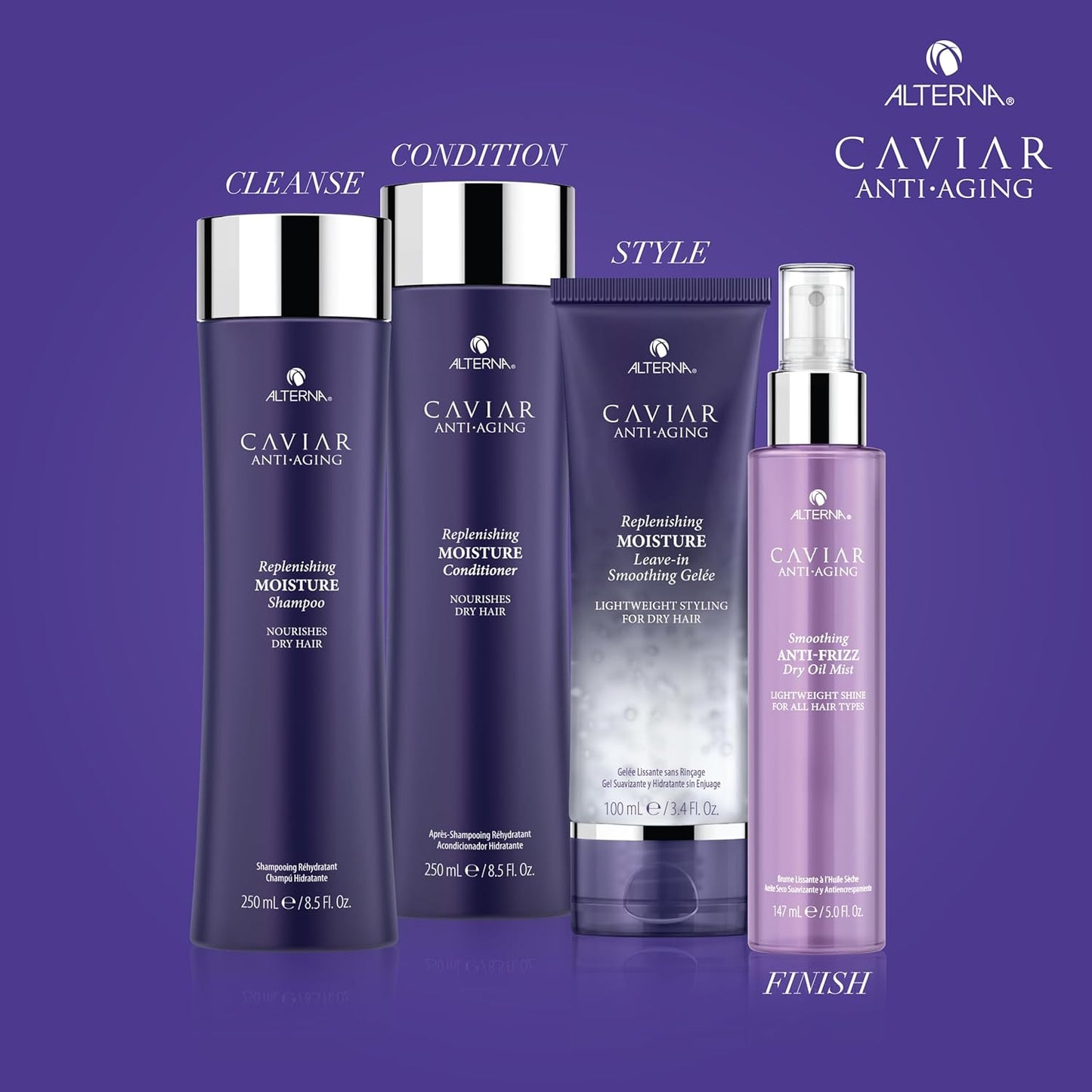 Alterna Caviar Anti-Aging Replenishing Moisture Leave-in Smoothing Gelee, Lightweight Styling For Dry Hair,Sulfate Free ,3.4 Fl Oz (Pack of 1)