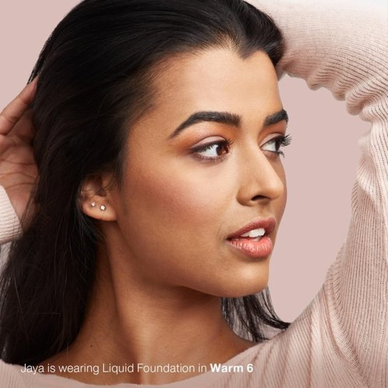 Mineral Fusion Full Coverage Foundation, Liquid Foundation - Warm 5- Tan Complexion w/Golden Undertones, Lightweight Matte Finish, Up to 12 Hr Hydration, Hypoallergenic & Vegan, 1 fl. oz