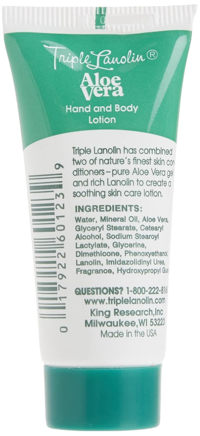 TRIPLE LANOLIN Aloe Vera Lotion,1 Gallon