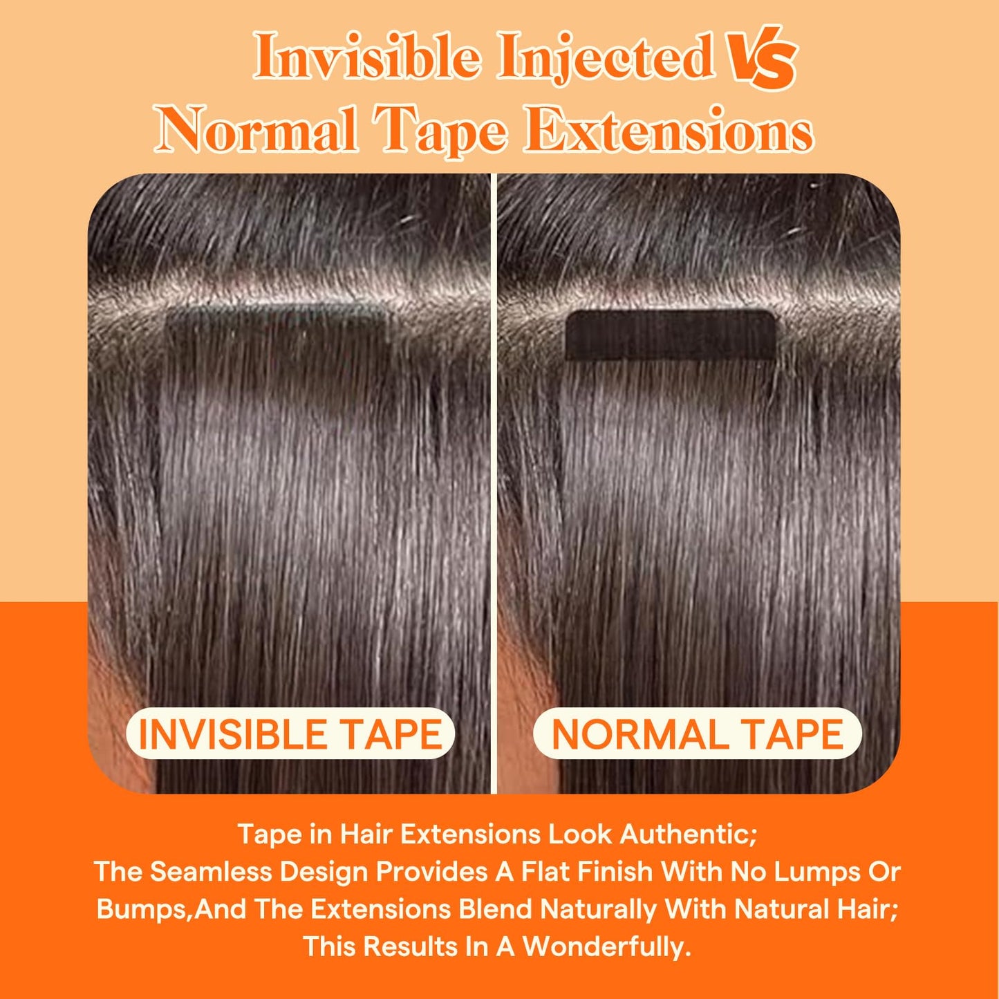 Full Shine Insert Tape in Hair Extensions Color 4/7/80 Medium Brown and Blonde Seamless Virgin Human Hair Tape in Extensions 20Inch Soft Straight Human Hair Extensions Tape in 25Gram 10Pcs for Wedding
