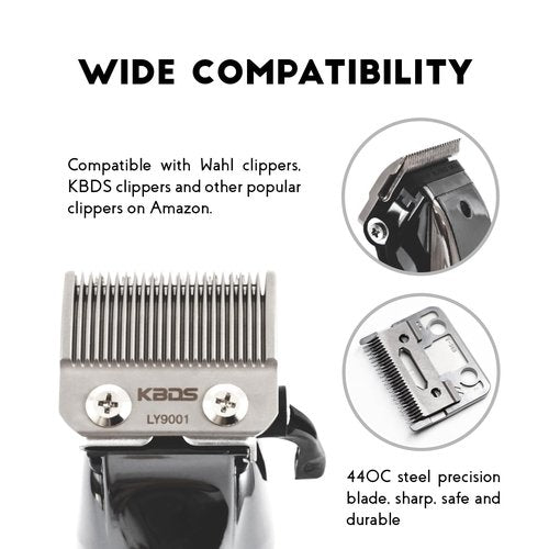 KBDS Professional Replacement Clipper Blades,Upgraded Precision 2 Holes Adjustable Hair Clipper Parts Blade Compatible with Wahl Super Taper, Taper 2000, 5-Star Senior, Magic Clip