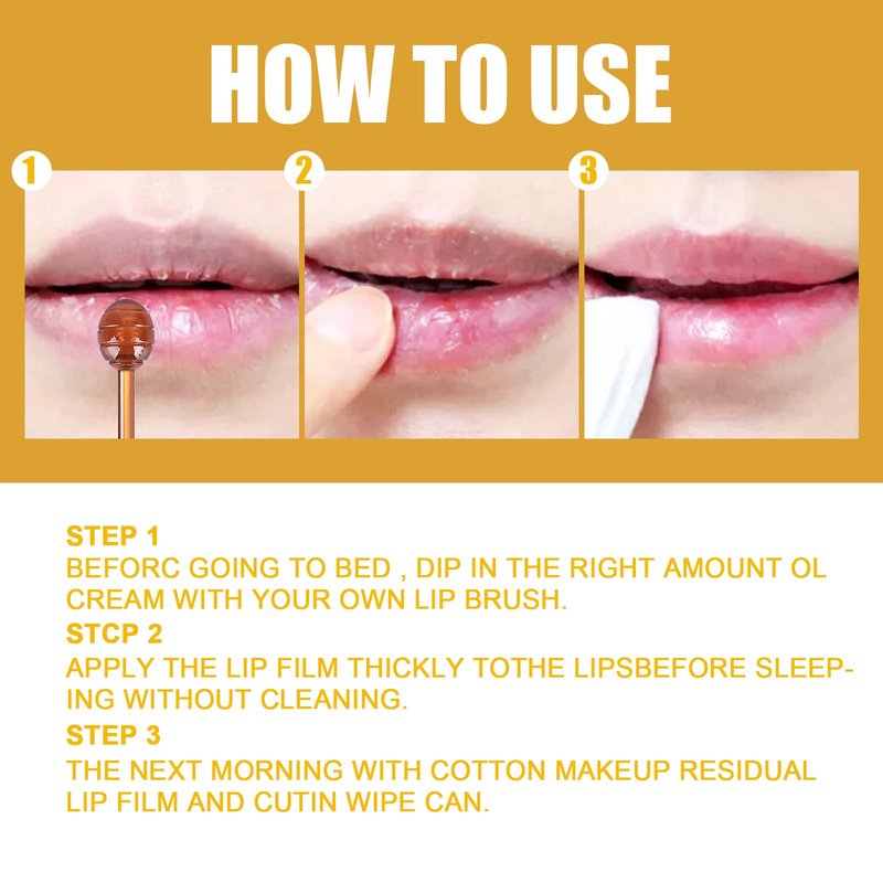 2 Pcs Lip Balm Honey Pot,Honey Propolis Lip Mask Hydrating & Prevention Dry and Cracked Lip Scrubs Exfoliator