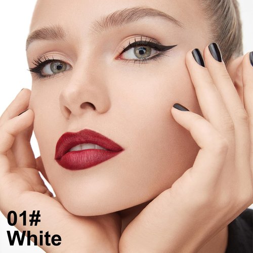 Erinde Waterproof Gel Eyeliner Pencil, Long-Lasting Sharpenable Eye Liner Pen, Waterline Gel Eyeliner Pencil, Ultra-Smooth Creamy Application, Smudge-Proof, Matte Finish, Black