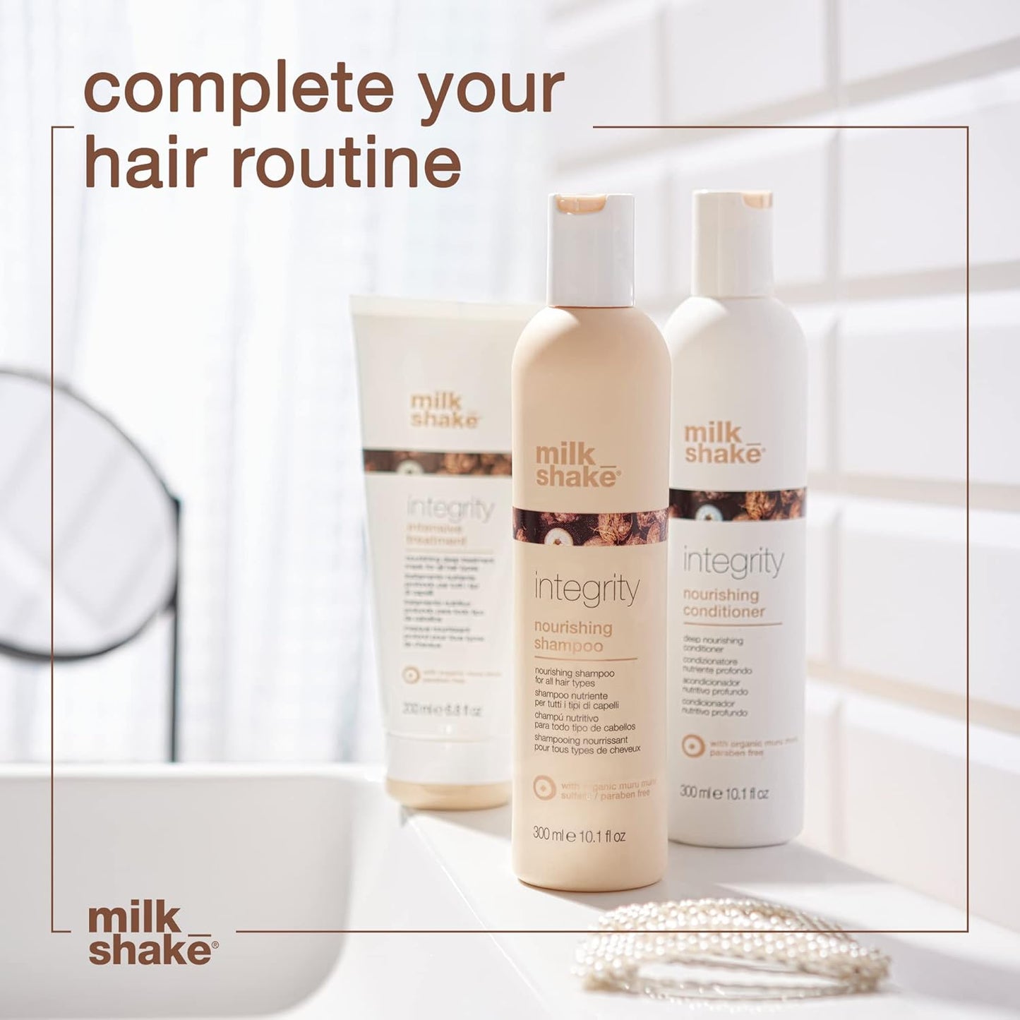 milk_shake. Integrity Nourishing Conditioner - Anti Frizz Conditioner with Muru Muru Butter, Paraben Free, 10.1 Fl Oz
